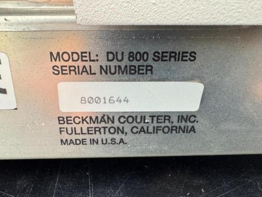 Beckman Coulter DU 800 Series PC-Controlled UV-Vis Spectrophotometer-cover