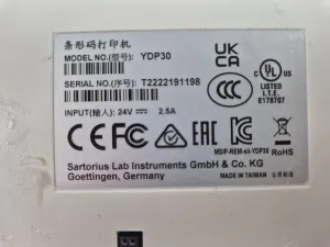 Sartorius Cubis MSE20201S High-Capacity Analytical Balance with YDP30 Thermal Printer, 5 of 6