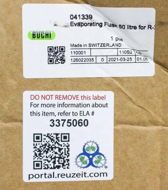 Buchi Model 041339 Borosilicate Glass Evaporating Flask 50L with 150 mm Flange Joint-cover