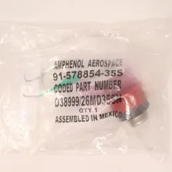 Amphenol D38999/26MD35SN Circular MIL-Spec Connector 37-Pin Cable-Mount, 2 of 2