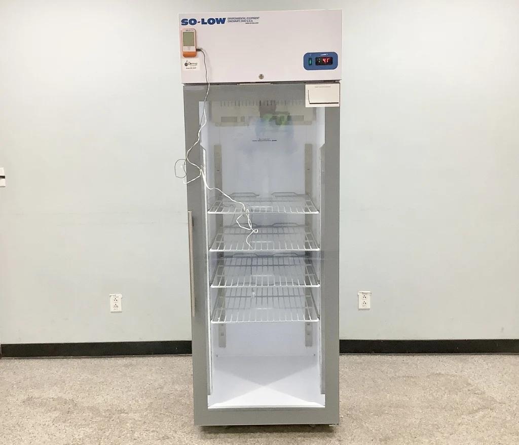 So-Low DHS4-25GD Glass Door Laboratory Refrigerator with Digital Temperature Control