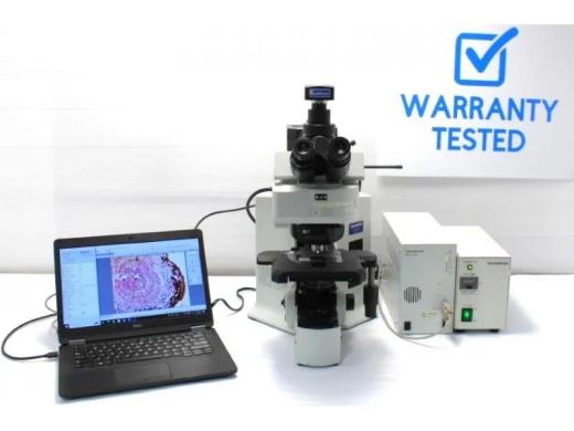 Olympus BX61 Upright Fluorescence Motorized Microscope with New Filter Sets-cover