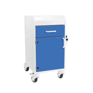 TrippNT Bedside Cart with Lockable Storage and Mobile Casters for Clinical Use