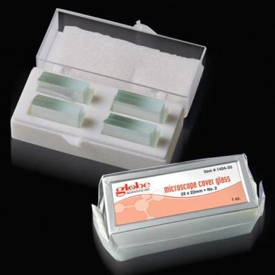 Globe Scientific Microscope Cover Glass 1414-20, Multiple Thicknesses and Sizes-cover