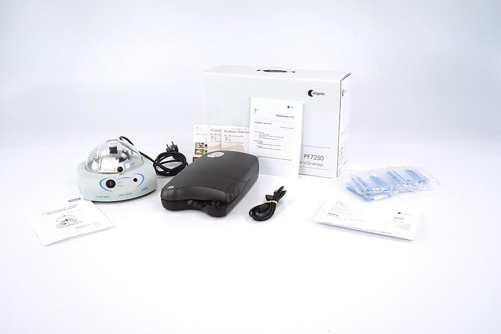 Chipron LCD Array Chip Scanner PF7250 with CHIP-Spin FVL2400N Centrifuge and Software