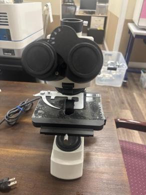 AmScope Binocular Biological Microscope with Mechanical Stage and Halogen Illumination-cover