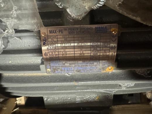 TECO-Westinghouse Max-PE NP0204G 20 HP Inverter Duty Motor with TEFC Enclosure-cover