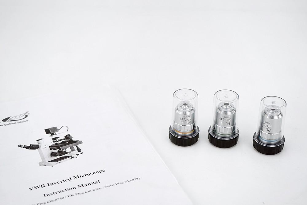 VWR IT400 Microscope Objectives, 10x, 25x, and 40x