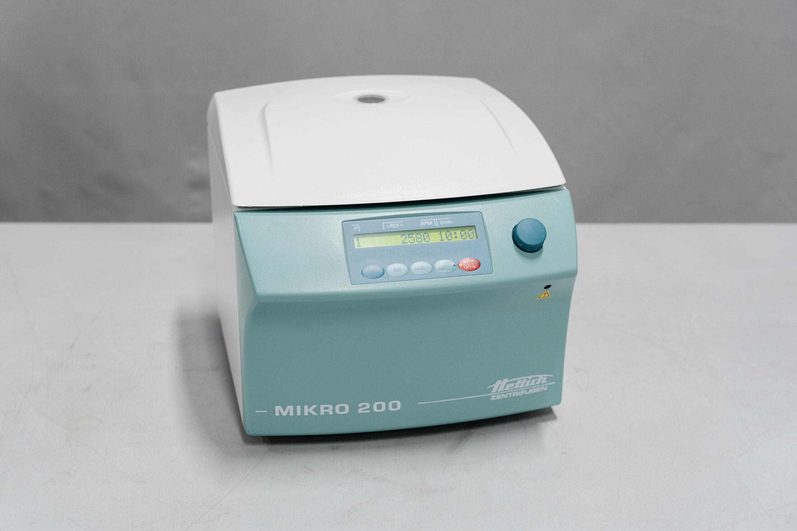 Hettich Mikro 200 Microcentrifuge for Small Tube Separation