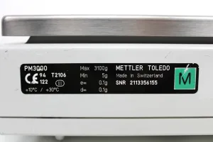 Mettler PM3000 Precision Analytical Balance 5-3100g, 0.1g Accuracy, 5 of 8
