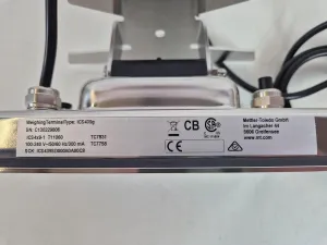 Mettler Toledo ICS439 Hygienic Weighing Terminal with Integrated Printer, 6 of 6