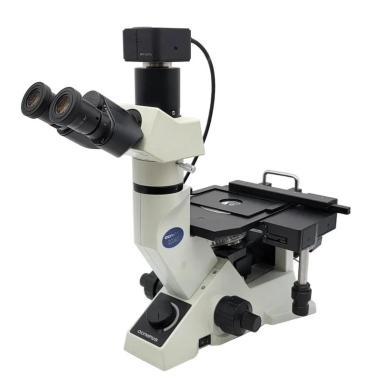 Olympus GX41 Metallurgical Inverted Microscope with Trinocular Head and Digital Camera Adapter-cover