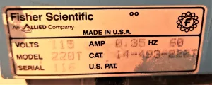 Fisher Thermix 220T Magnetic Stirrer with Porcelain-Covered Stainless Steel Plate, 3 of 11