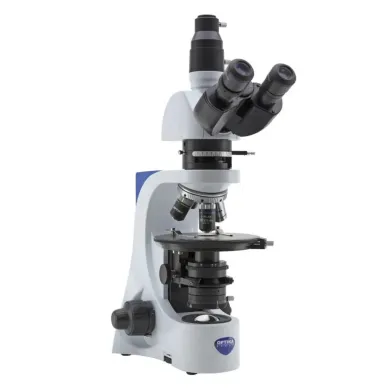 IOS B-380 Trinocular Polarizing Microscope with 600x Magnification and IOS PLAN POL Objectives
