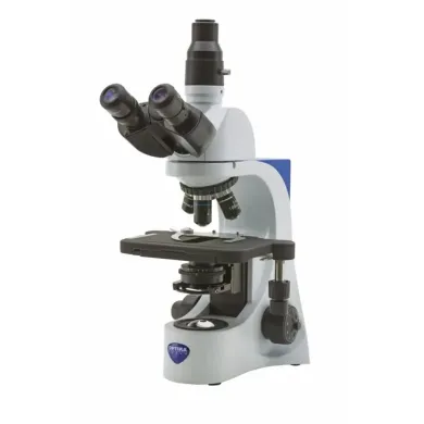 B-380 Trinocular Brightfield Microscope with IOS PLAN Objectives, 1000x Magnification