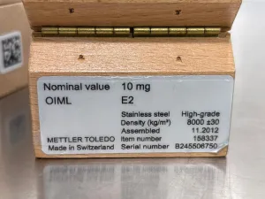Mettler Toledo OIML E2 10mg Calibration Weights x4, 4 of 4