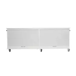TrippNT Belize Lab Island Cart with Locking Roll-Top Doors and Chemical-Resistant HDPE Construction, 2 of 10