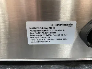 Sartorius BIOSTAT CultiBag RM 50 Single-Use Bioreactor 50L System 120V Used, 4 of 5