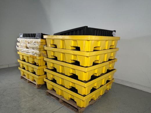 Justrite 4 Drum Spill Containment Pallets for Hazardous Liquid Storage-cover
