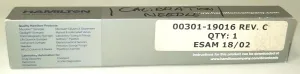 Hamilton 81265 Gastight 500μL Injection Syringe with Polymer Tip, Model #1750RNR, 6 of 18