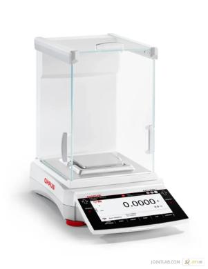 OHAUS EXR Series Precision Analytical Balances with Draft Shield and Internal Calibration-cover