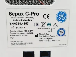 GE Biosafe Sepax C-Pro Automated Cell Separation System for Bioprocessing, 5 of 22