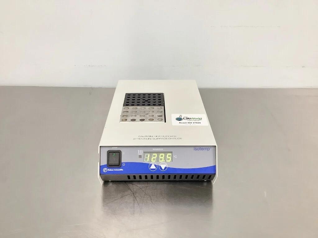 Fisher Scientific Isotemp 125D Dry Heat Block with Microprocessor Control and Aluminum Blocks