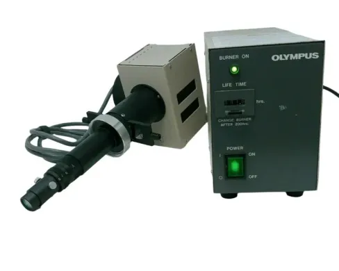 Olympus IMT-2 Fluorescence Illuminator with 100W Mercury Lamphouse and Power Supply