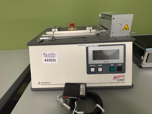 Kinematic Matrix 2360 Programmable Shear-cover