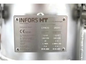 Infors HT Techfors-S 15L Stainless Steel Pilot Bioreactor with Advanced Process Control and Sensors, 32 of 61