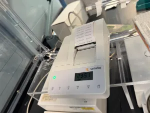 Sartorius ME 5 Microbalance with Integrated Printer and Glass Draft Shield, 3 of 4