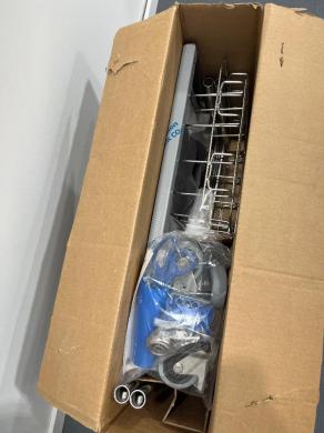 Longopac Stainless Steel Laboratory Waste Handling Trolley with Racking and Shelving-cover