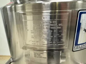 Feldmeier 140L Stainless Steel Agitated Reactor with Lightning Motor, 3 of 4