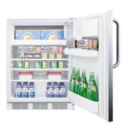 Accucold CT66LWSSTBADA 24" ADA Compliant Refrigerator-Freezer with Cycle Defrost, 3 of 3
