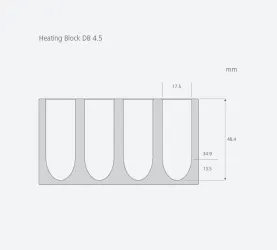 IKA DB 4.5 Round Bottom Tubes Dry Block (15/16 mm), 2 of 2