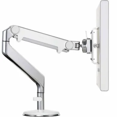 Humanscale M8 Polished Aluminum Clamp-Mount Dual Monitor Arms Set