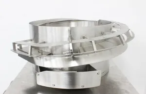 R-Tech Vibratory Bowl Feeder for Parts Handling, Variable-Amplitude Control, Stainless Steel/Aluminum, 4 of 9