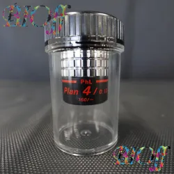Nikon Plan 4x 0.13 DL 160/- PhL Microscope Objective, 1 of 3