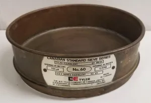 Tyler #60 All Brass 8" Full-Height Sieve with 250μm Aperture, 3 of 4