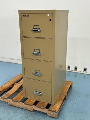 Fire King 4 Drawer Metal Filing Cabinet for Laboratory Document Storage-cover