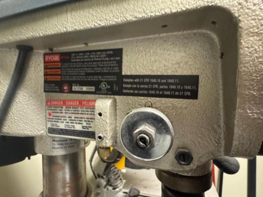 Ryobi Drill Press with Adjustable Worktable and 1/3 HP Motor for Precision Drilling-cover