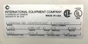 IEC Centra-8R Refrigerated Benchtop Centrifuge with 218 Swing-Out Rotor and Accessories, 16 of 16