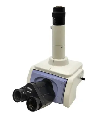 Nikon Eclipse E800 Trinocular Microscope with Tilting Ergo Head and Camera Adapter