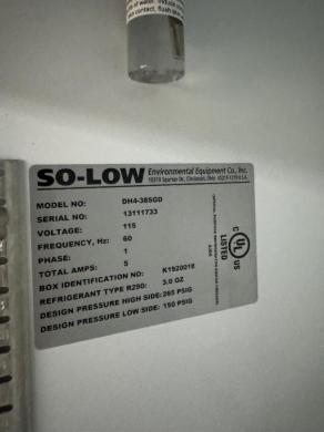 So-Low DH4-38SGD Double Door Glass Laboratory Refrigerator-cover