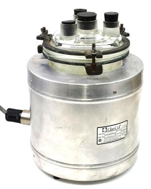 Glas-Col TM576 Rigid Heating Mantle with PYREX 6947 2L Reaction Flask-cover