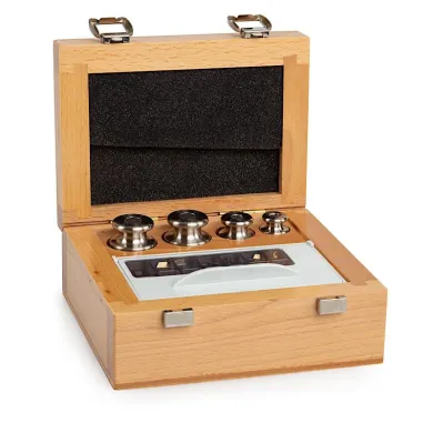 Radwag Cylindrical Weights, Set (1 mg - 50 g), Wooden Box