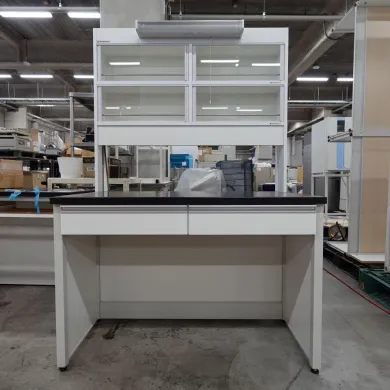 Shimadzu Side Laboratory Bench FS1-12 with B1-W12 Reagent Shelf W120×D75×H80cm