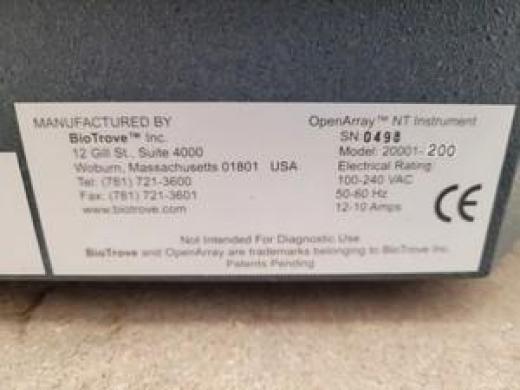 BioTrove OpenArray NT Cycler qPCR Instrument Model - 20001-200 & Software Lab-cover