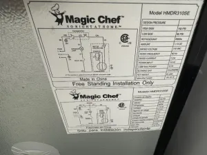 Magic Chef HMDR310SE Compact Refrigerator-Freezer Combo with Built-in Water Dispenser, 2 of 2