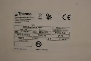 Thermo Scientific Heracell VIOS 160i CO2 Incubator with Precise Temperature and Humidity Control, 4 of 4